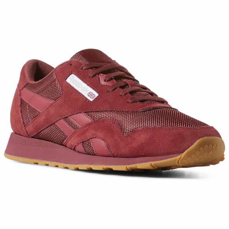 Tenisi Reebok Classic Nylon Barbati Rosii/Albi/Gri Romania JU6772JM